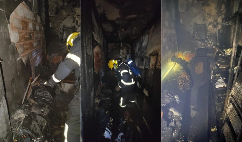 Incêndio em edifício comercial no Centro de Florianópolis é contido sem vítimas e com danos mínimos