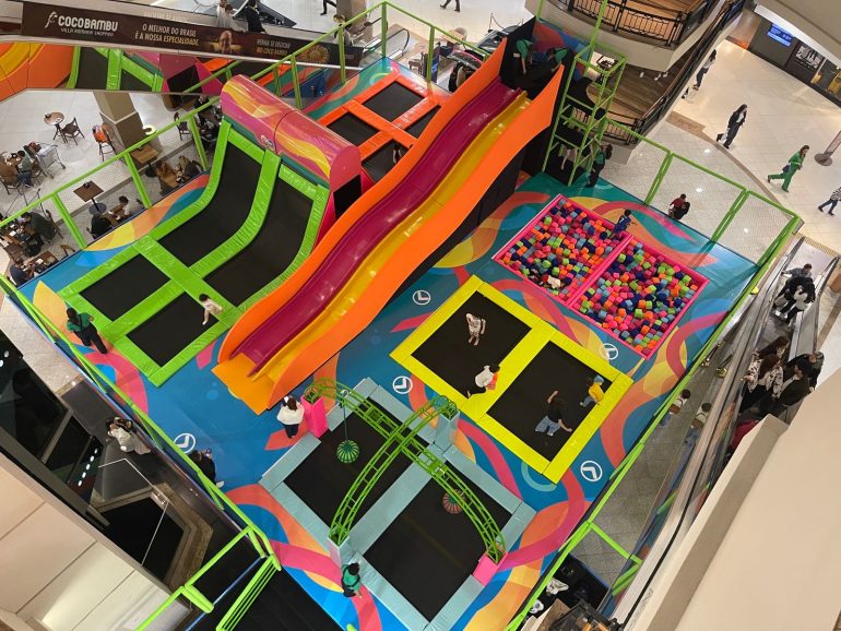 Arena Trampolim é a nova atração de férias do Villa Romana Shopping