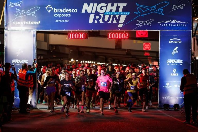 Night Run Floripa Airport tem lotação máxima e reforça Capital no circuito nacional de corridas de rua