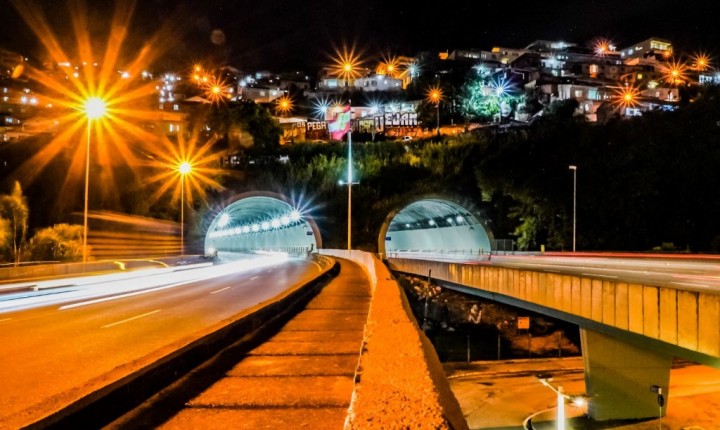 Fechamento noturno do túnel Antonieta de Barros, na Capital, começa nesta terça para instalação de câmeras de segurança