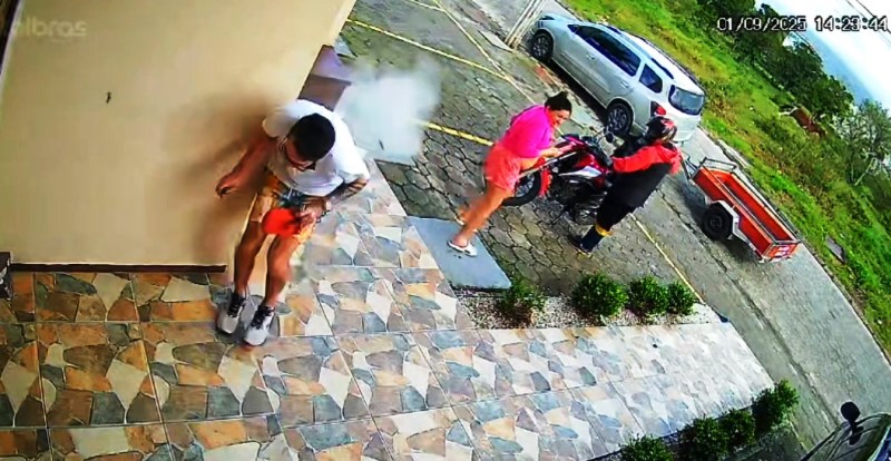 Criminoso é executado a tiros na frente da esposa grávida em Palhoça